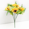 Beautiful Sunflower Artificial Flowers High Quality Bouquet Summer Wedding Home Decoration Fake Flower Balcony Living Room Decor