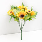 Beautiful Sunflower Artificial Flowers High Quality Bouquet Summer Wedding Home Decoration Fake Flower Balcony Living Room Decor